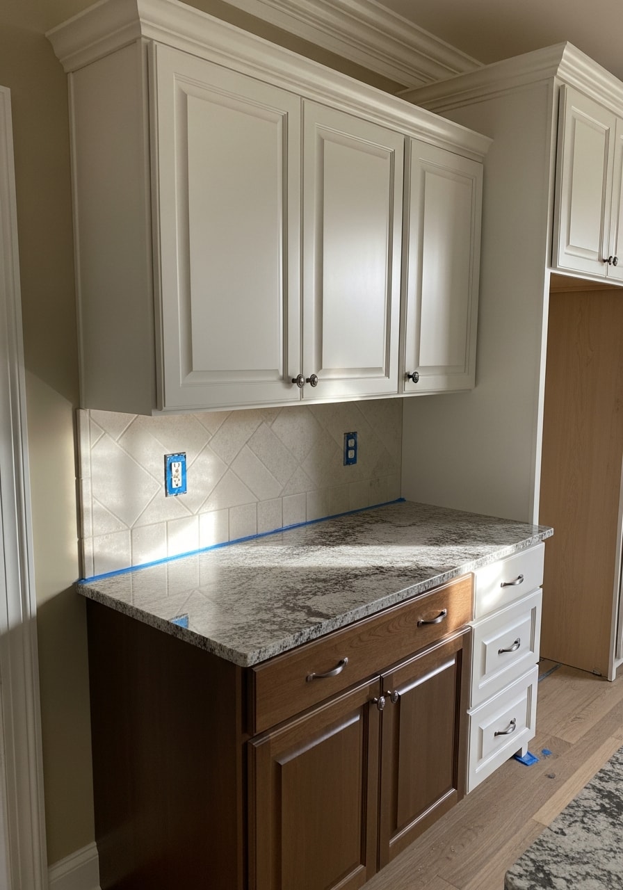Skilled tradesperson performing detailed work on a Fairfax residential property, demonstrating craftsmanship.